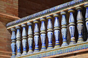 Plaza de Espana or Spain Square in Seville, Andalusia, Spain