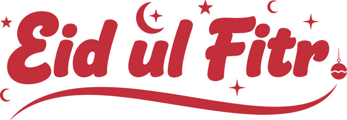 Eid Mubarak Calligraphy Vector Lettering