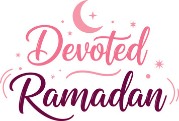 Elegant Ramadan Calligraphy Vector Lettering