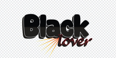 Black lover text
