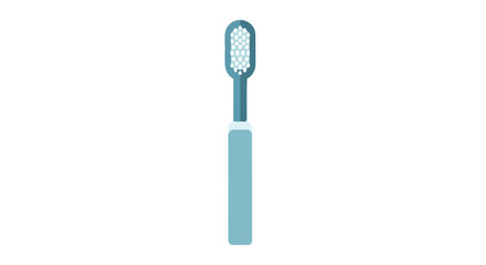 Essential oral hygiene tool, a vibrant blue toothbrush illustration for daily dental care routines and fresh breath solutions, promoting healthy