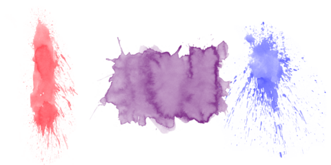 Purple watercolor paint patch with soft texture creating abstract artistic background for modern creative design