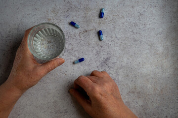 Senior Daily Medication Flat Lay