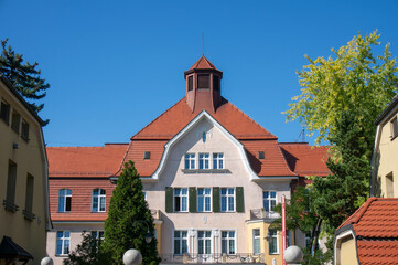 Obraz premium Town hospital from 1912. Knurów, Poland.