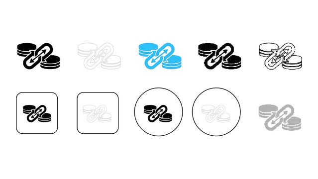 Data link icon representing secure connection and transfer between data sources