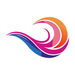 Obraz premium Abstract Flowing Feminine Energy Icon for Beauty and Self Care