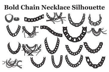 Bold Chain Necklace Silhouette Bundle