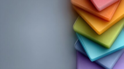 Geometric design of World Kindness Day, overlapping transparent triangles on the left side, solid color background. suitable for creating post business cards