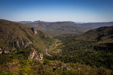 Naklejka premium Valley at the Chapada dos Veadeiro National Park