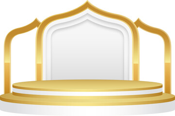 Islamic Podium Stage Eid Mubarak Ramadan Kareem
