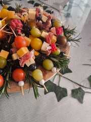 christmas decoration on the table