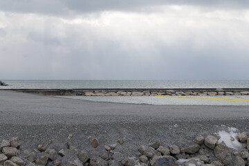 clouds over the lake