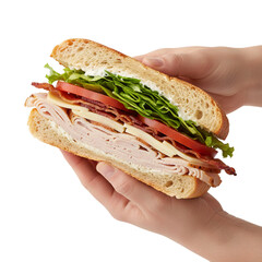 Realistic food isolated on white background