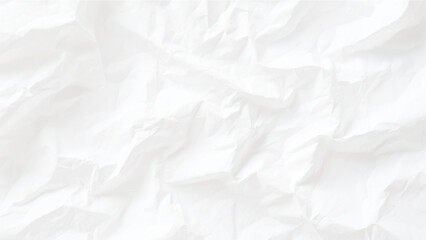 Naklejka premium Crumpled white paper texture background surface