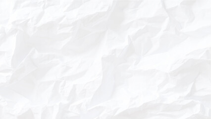 Obraz premium Crumpled white paper texture background