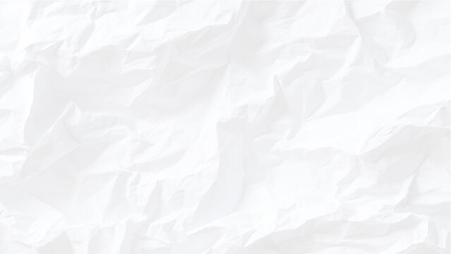 Crumpled white paper texture background