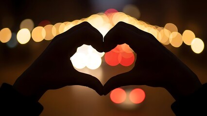 Heart Hands in Bokeh