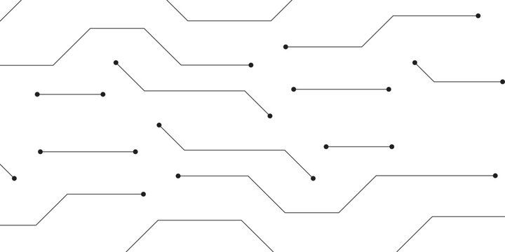 AI pad and electrical lines connected on white and grey background. Abstract background with technology circuit board texture. Gray and white technology background digital systems Hi-tech technology 