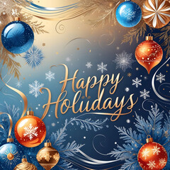 Abstract beauty Christmas and new year background Vector illustration