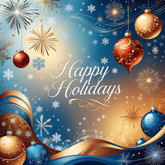 Abstract beauty Christmas and new year background Vector illustration