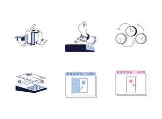 Modern Digital Interface and Technology Icons