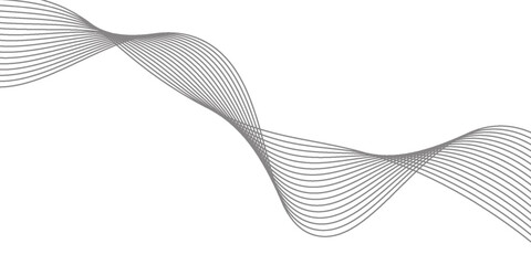 White abstract background with flowing particles. White and gray Digital futuristic technology concept background. Dynamic waves use for business, corporate, poster, template, illustration