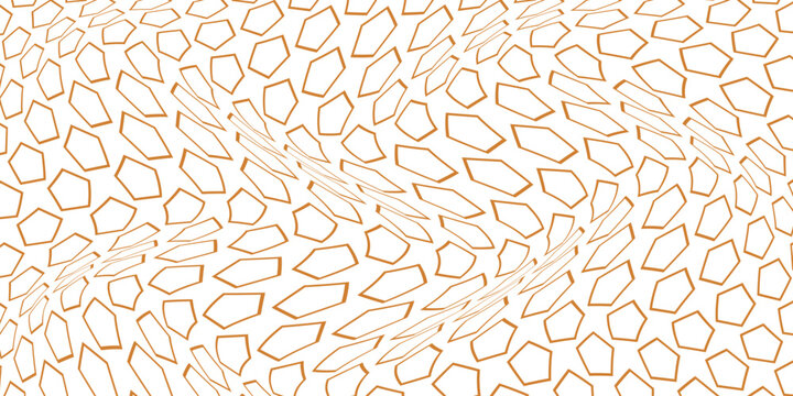 simple bronze outline pentagon wave pattern for banner poster background.