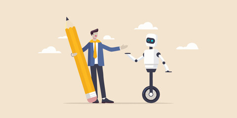 Collaboration between human creativity and artificial intelligence is visualized here © Lolita