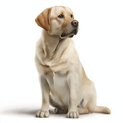 golden retriever puppy isolated