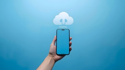 Cloud Storage Upload on Smartphone with Data Backup Synchronization and File Transfer Technology for Digital Storage Service