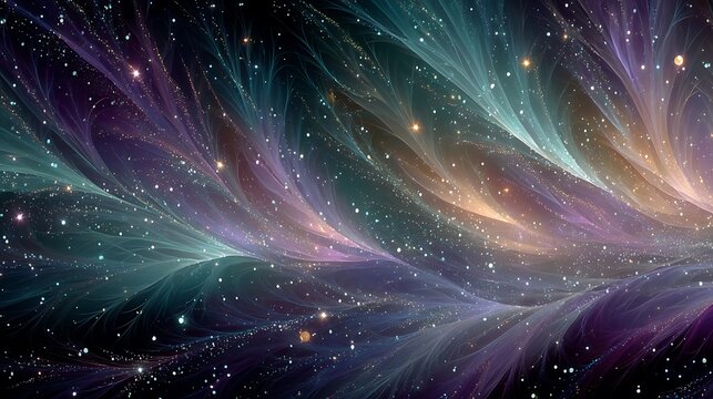Enchanted galaxy view with shining stars and radiant cosmic beauty high resolution wallpaper
