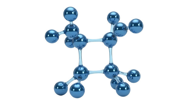 Molecular structure of an organic compound with carbon and hydrogen atoms