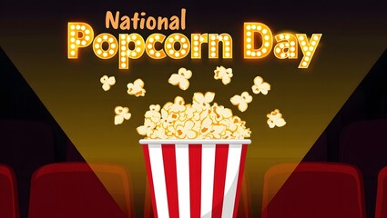 Celebrating national popcorn day with a full bucket