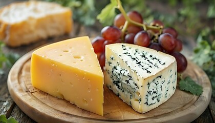 cheese and grapes