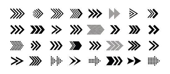Collection of modern arrow designs