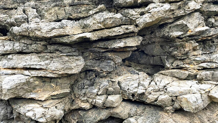 自然の造形が美しい岩のテクスチャ