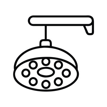 Surgical light or operating theater lamp icon for medical hospital procedures