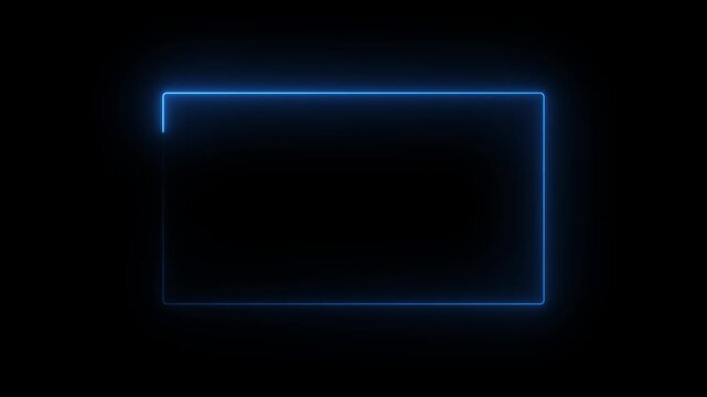 seamless loop of neon white and magenta rectangular border for modern video intros, live stream overlays & futuristic backdrops