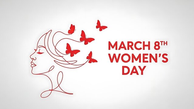 Celebrating women's day on march 8th with freedom and beauty