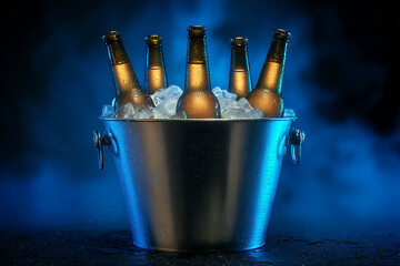 beer bottles, AI generated