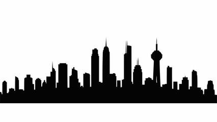Obraz premium chicago skyline with reflection