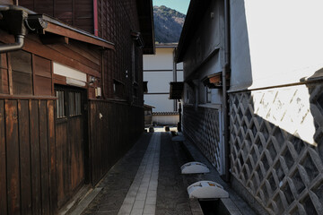 中山道福島宿(木曽福島)