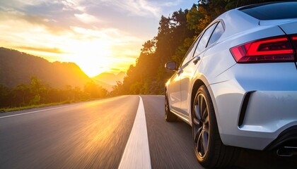 Obraz premium car on the road