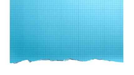 Obraz premium Torn blue graph paper with grid pattern in soft natural lighting for graphic design and scrapbooking purposes