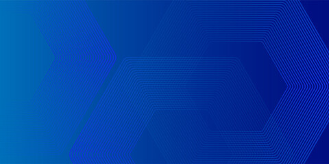 Fototapeta premium Abstract hexagon gradient of blue tech finance background with pixel pattern