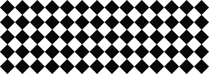 Retro diner seamless black and white checkered tablecloth pattern for vintage cafe and kitchen design.checkered seamless pattern. Endless background. Racing flag texture,stripe speed texture,repeating