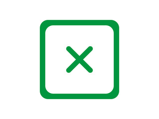 Obraz premium Cross Icon Close Cancel Symbol for Web and Mobile Interface