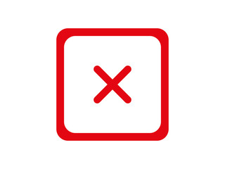 Obraz premium Cross Icon Close Cancel Symbol for Web and Mobile Interface