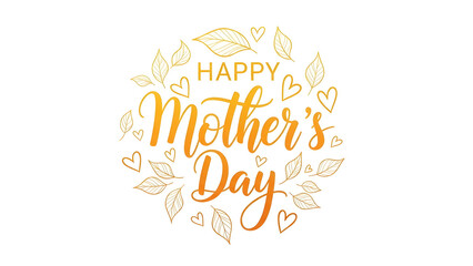 Obraz premium Happy mother's day wishes greeting card with beautiful floral design