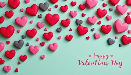 Cheerful Valentines Day Heart Celebration